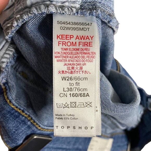 Topshop Women's Jaimie Medium Indigo Skinny Denim Jeans - Picture 7 of 9